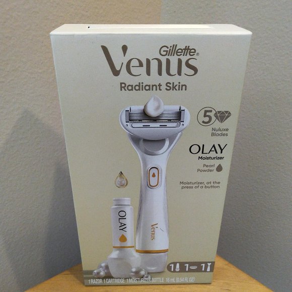 Gillette Bath & Body Gillette Venus Radiant Skin Razor Olay Pearl Powder 3pc Kit W